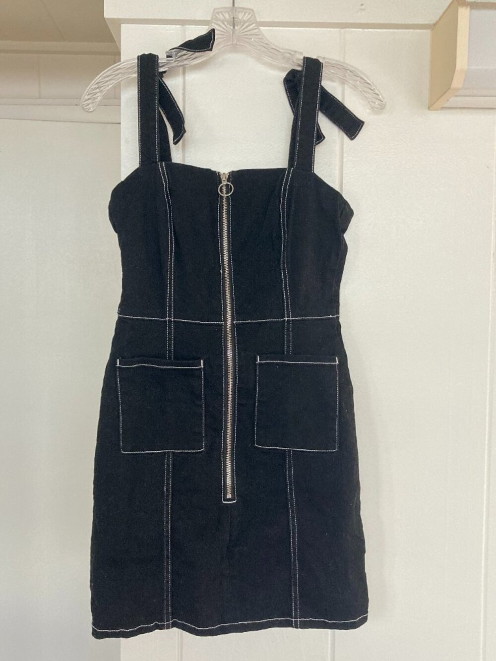 BB Dakota stretchy black denim dress